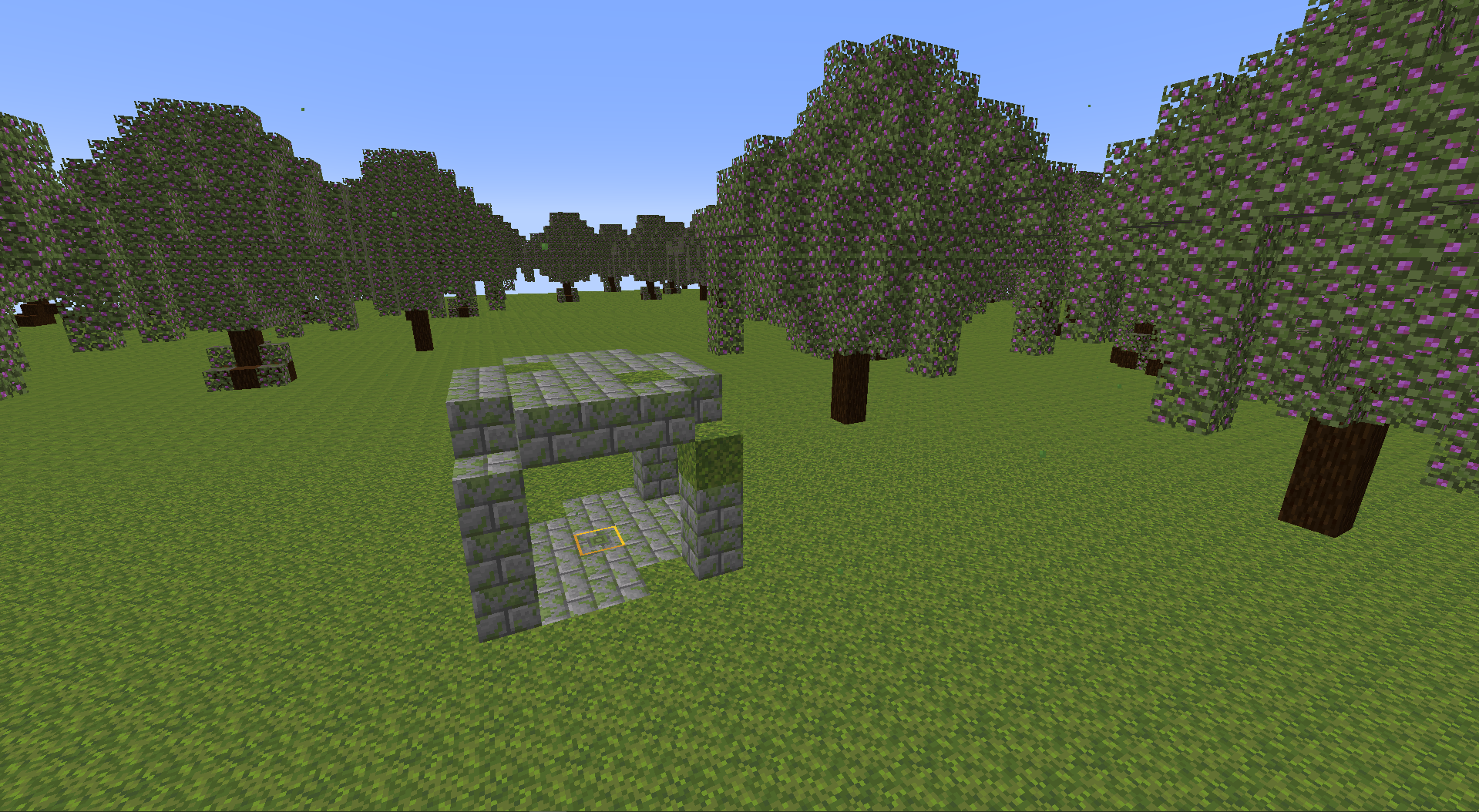 a slightly different lobby model, now there is a totem exactly in the middle of the totem, right click on it with your empty hands, and you can go back to the overworld and vice versa!