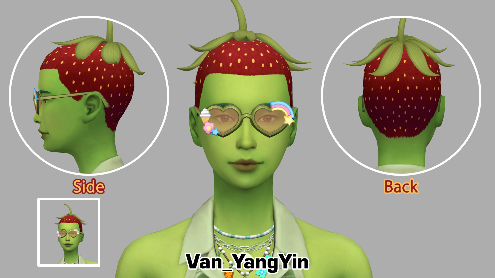 Install StrawBerry Hair for Female and Male (Teen to Elder) The Sims