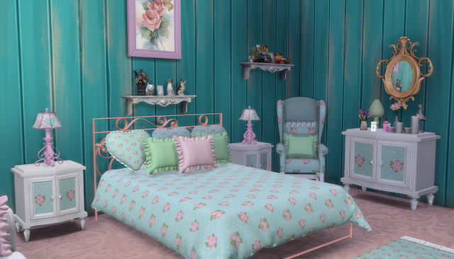 BEDROOM-AGOSTO SHABBY CHIC-NEW UPDATE - The Sims 4 Build / Buy - CurseForge