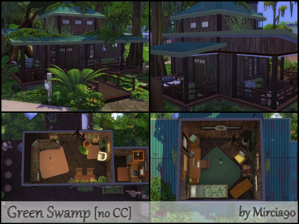 Green Swamp The Sims 4 Rooms / Lots