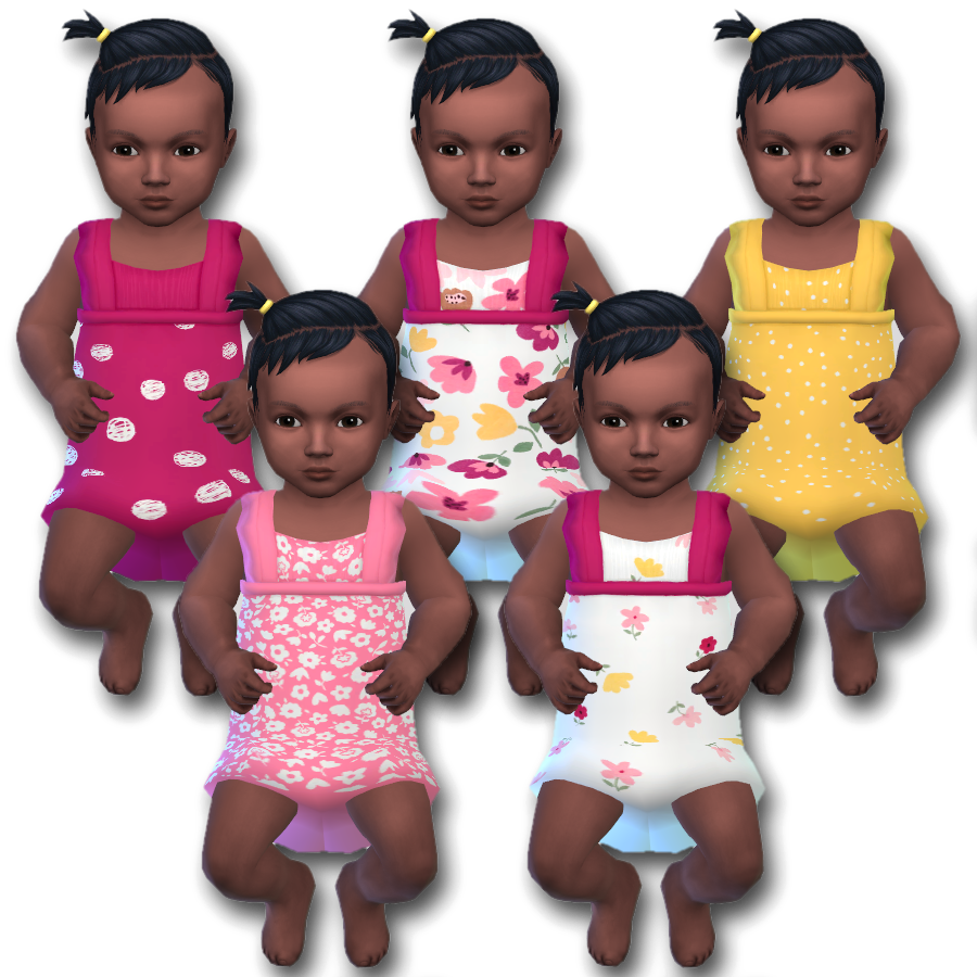 Infant Floral Fox Dress - The Sims 4 Create a Sim - CurseForge