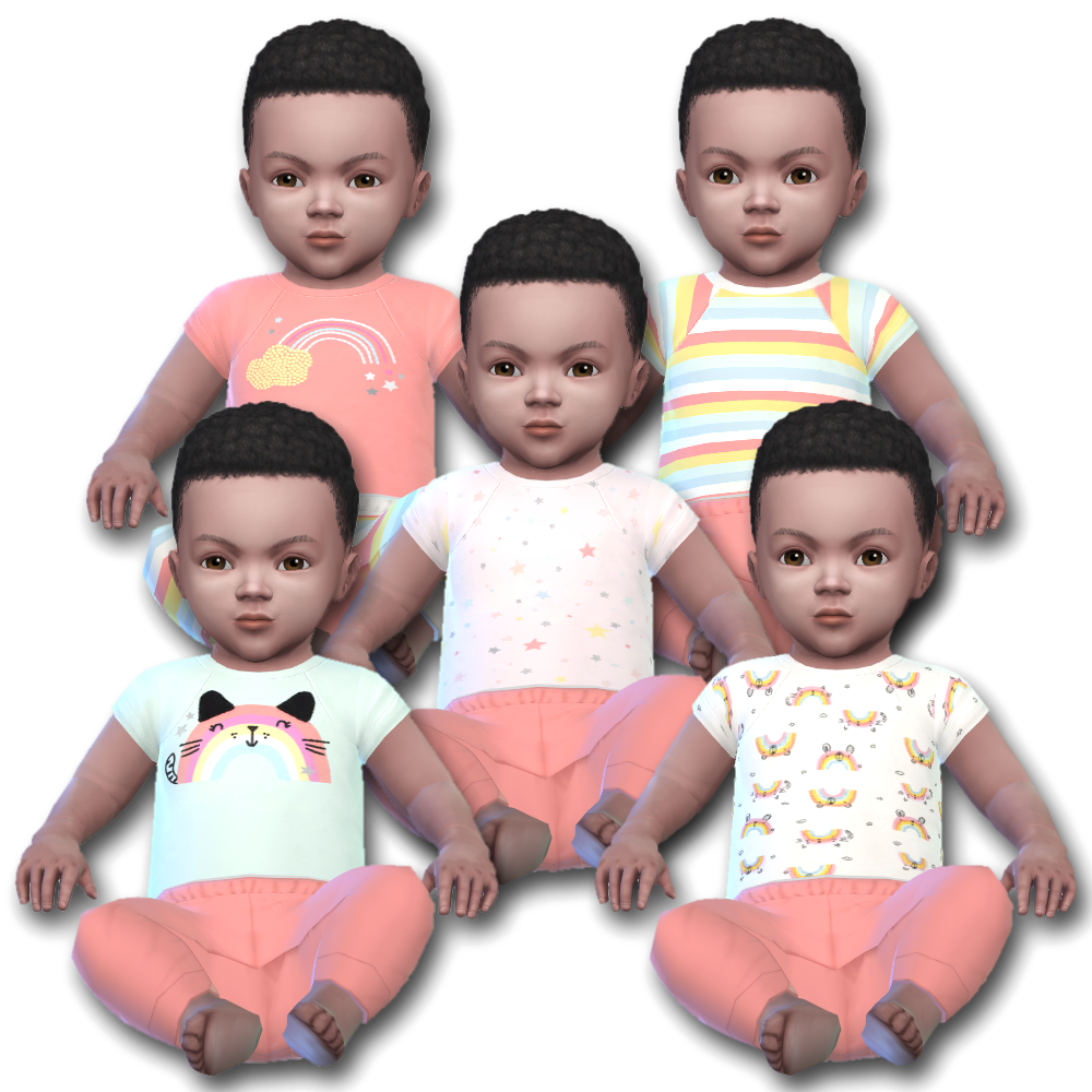 Infant Rainbow Cat Onesie - Screenshots - The Sims 4 Create a Sim ...