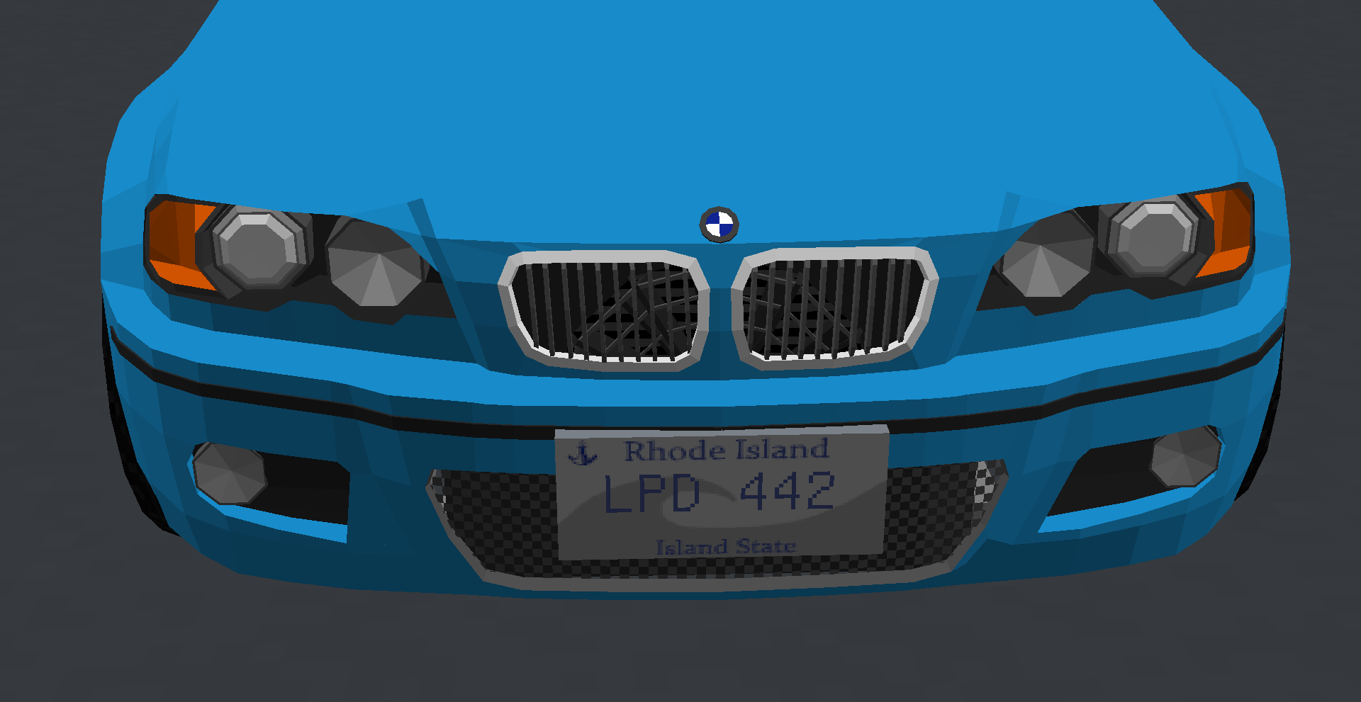 BMW E46 with a Rhode Island plate