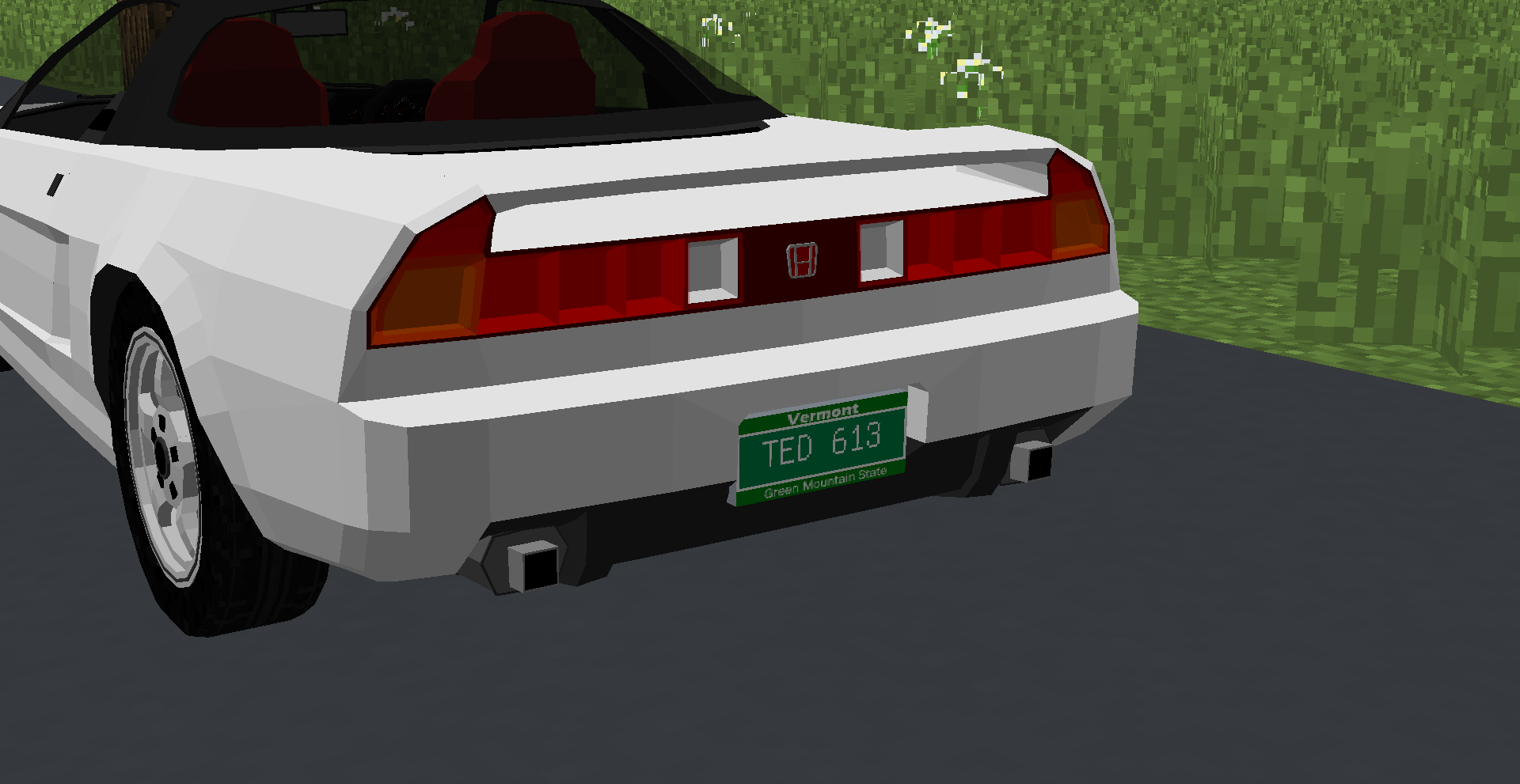 Honda NSX with a Vermont plate