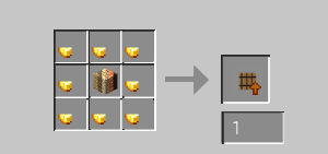 Thumbnail You are able to replace the wood with some ingots to get other upgrades