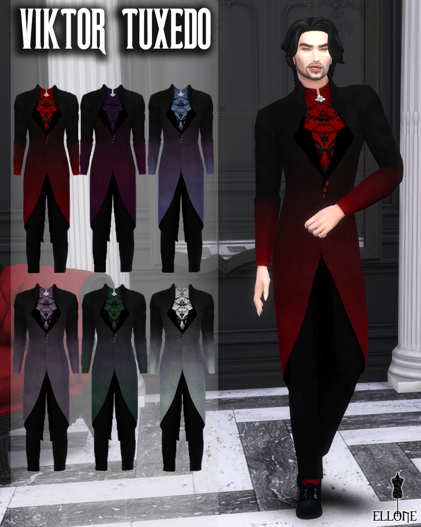 Viktor Tuxedo (Sanguine Society Collection) - The Sims 4 Create a Sim ...