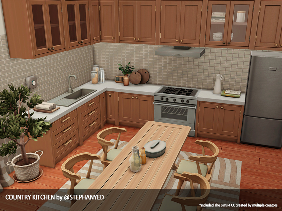 Farmhouse Country Kitchen - The Sims 4 Rooms / Lots - CurseForge