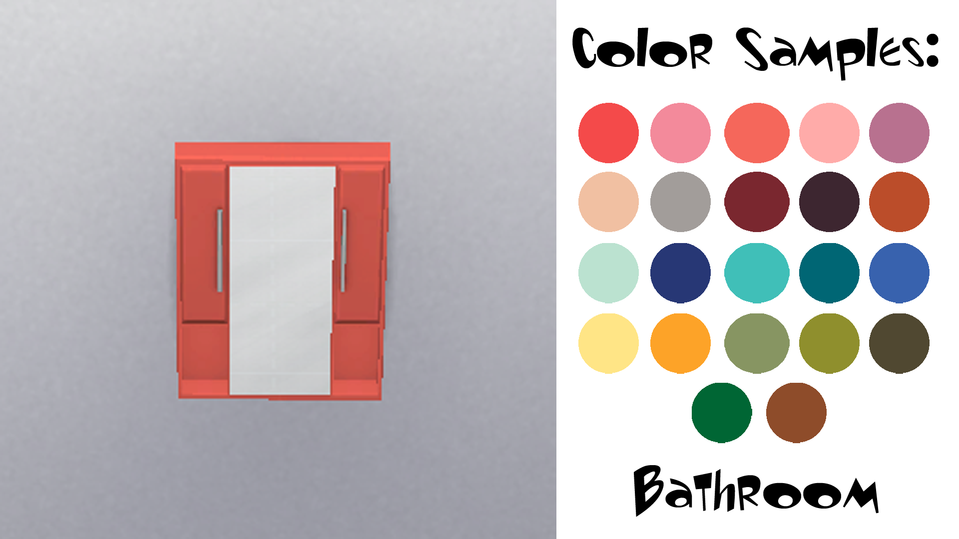 FC-Retro Bathroom-Bathroom Mirror - The Sims 4 Build / Buy - CurseForge