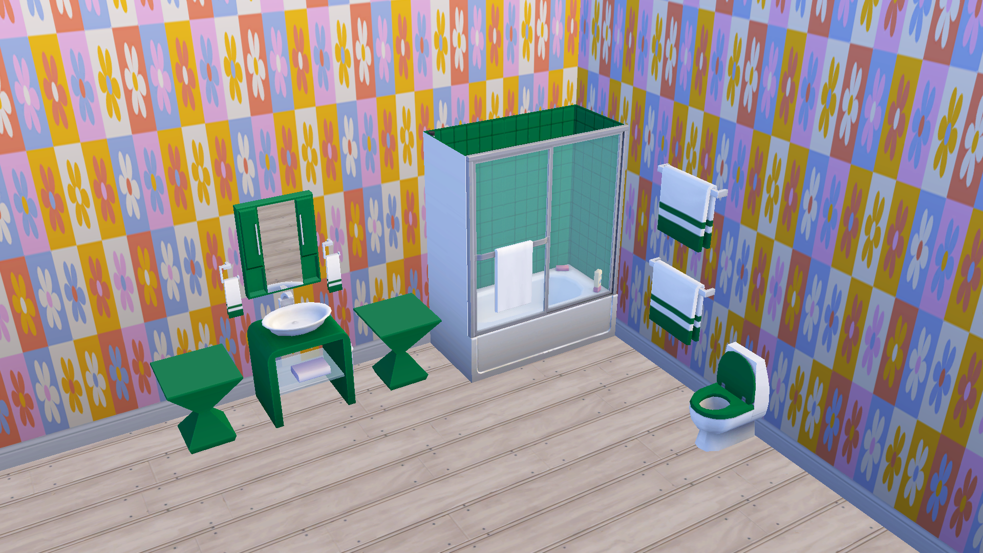 FC-Retro Bathroom-Bathroom Mirror - The Sims 4 Build / Buy - CurseForge