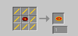 The crafting recipe for glory to the motherland disk