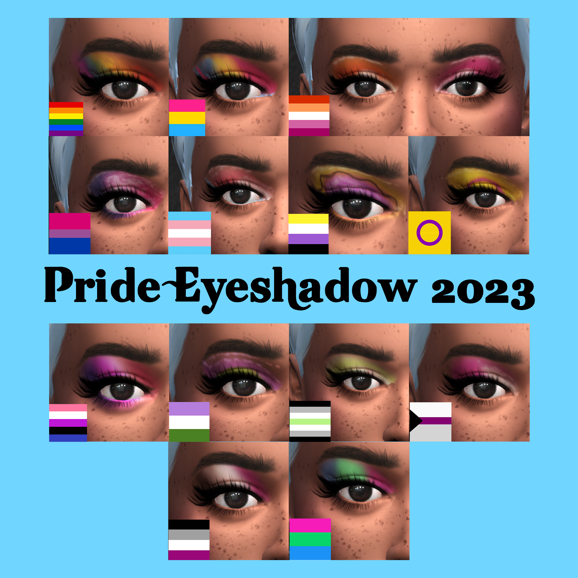 Pride Eyeshadow Swatches