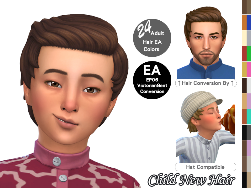 Child Victorian Gent Hair - Screenshots - The Sims 4 Create a Sim ...