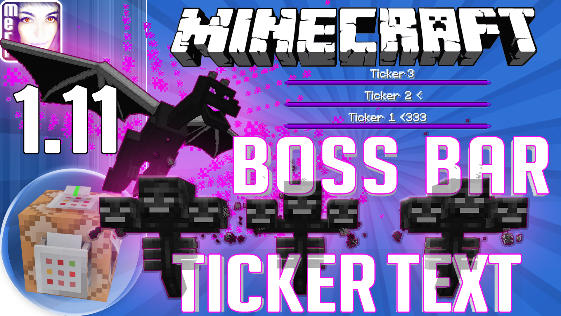 Animated Boss Bars and Ticker Text for all Mobs/entities