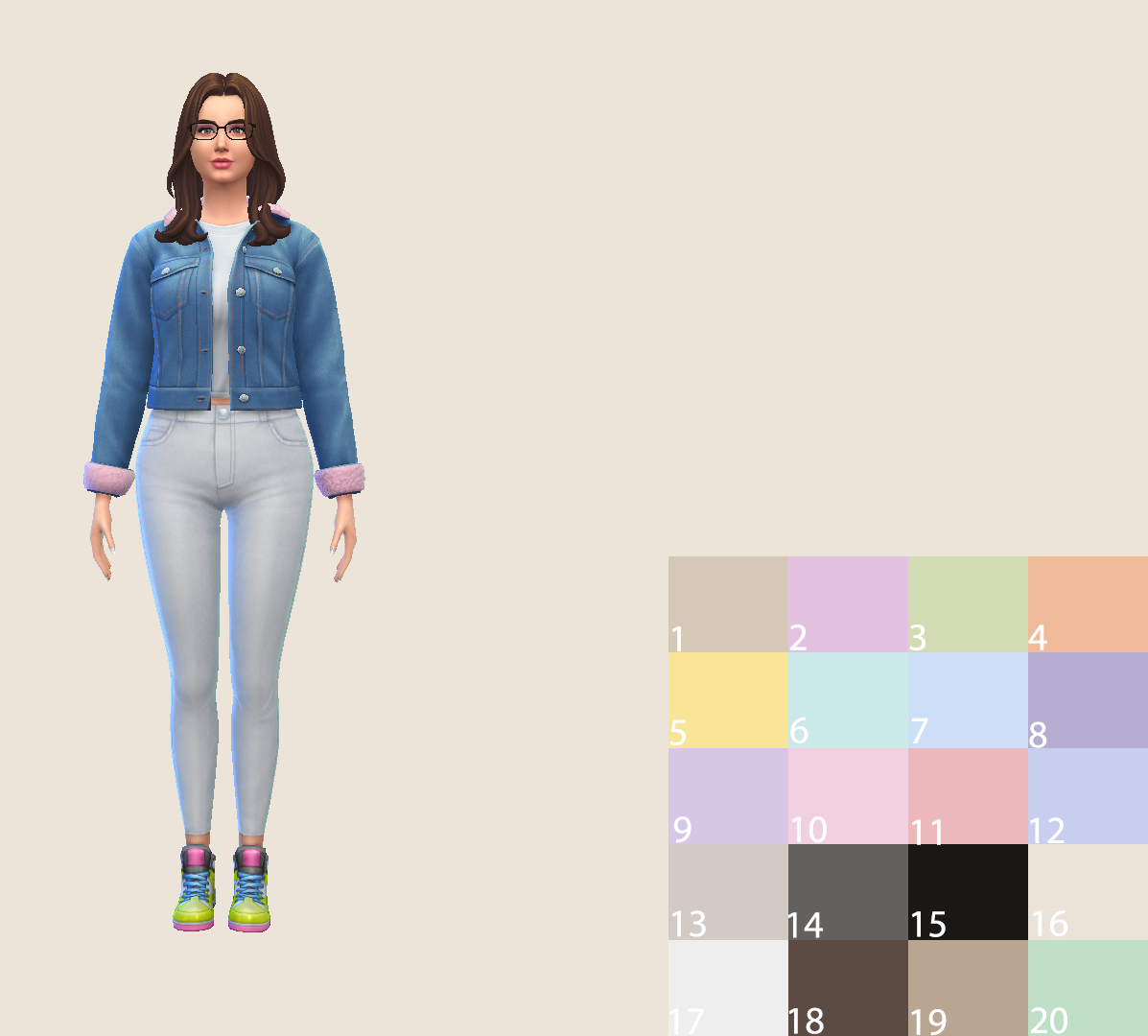 Colorful Solid Cas Background Ofelyasims The Sims 4 Mods Curseforge