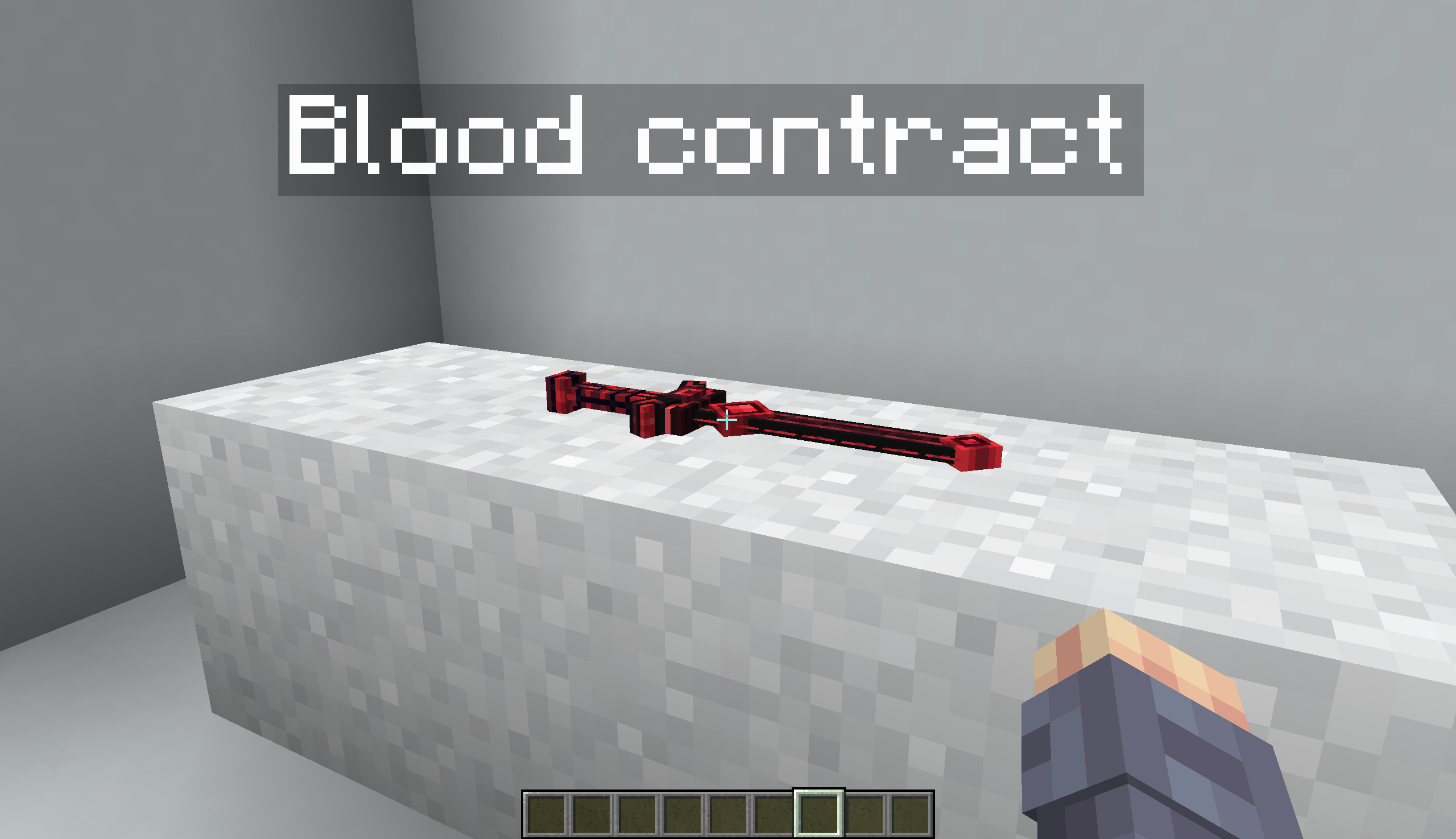 Blood contract - in item frame