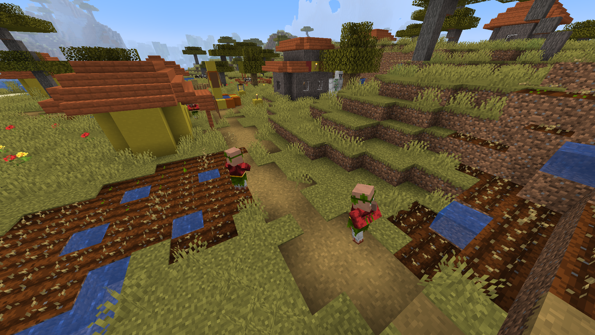Thumbnail Saturized even tweaks entity textures, such as the Iron Golem and the Villager.