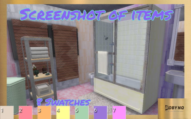 Rnbw Blx Bathroom Set Screenshots The Sims 4 Build Buy Curseforge 7018