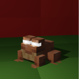 Frog that was cursed to glow in the dark