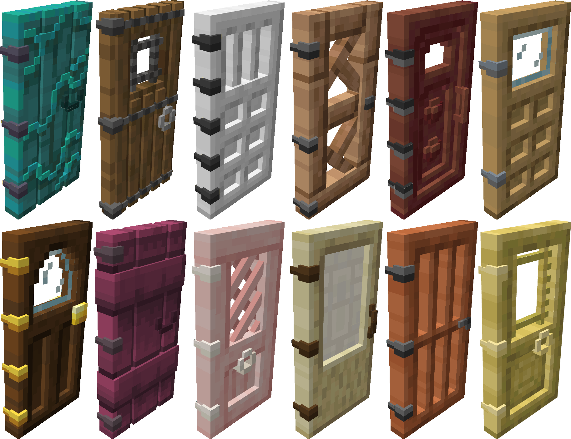 PolyParts Dreamy Doors Screenshots Minecraft Resource Packs