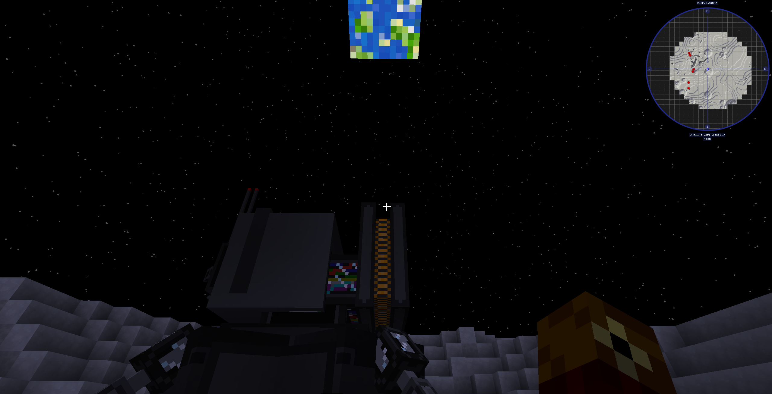Thumbnail Looking back at Overworld from the Moon