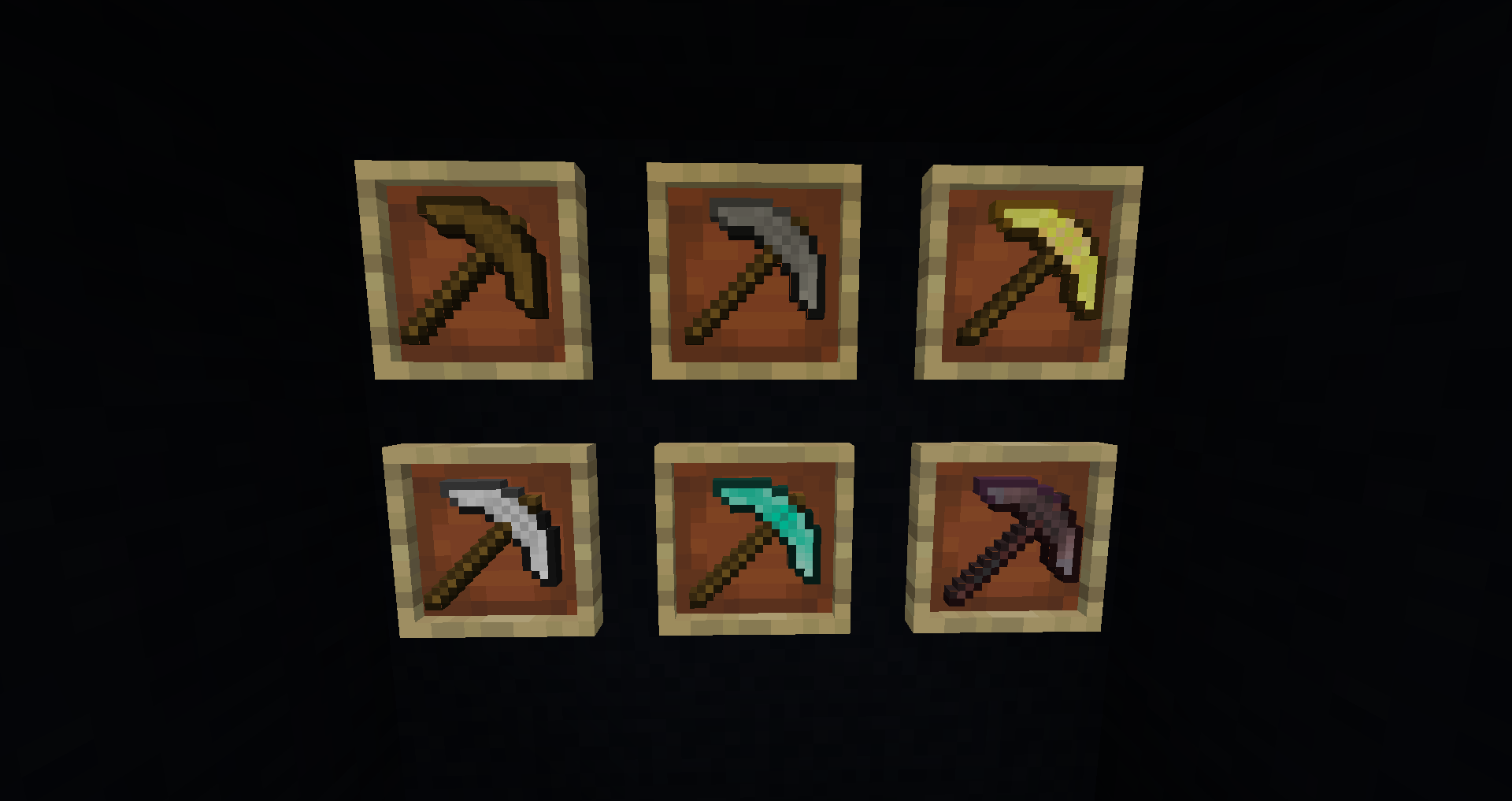 Retextured Pickaxes