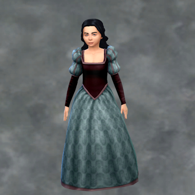 TSM Aristocrat Puffy Sleeves Dress - Screenshots - The Sims 4 Create a ...