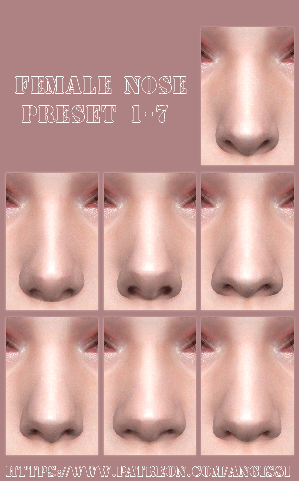 Magic Bot: Female Nose Presets • Sims 4 Downloads