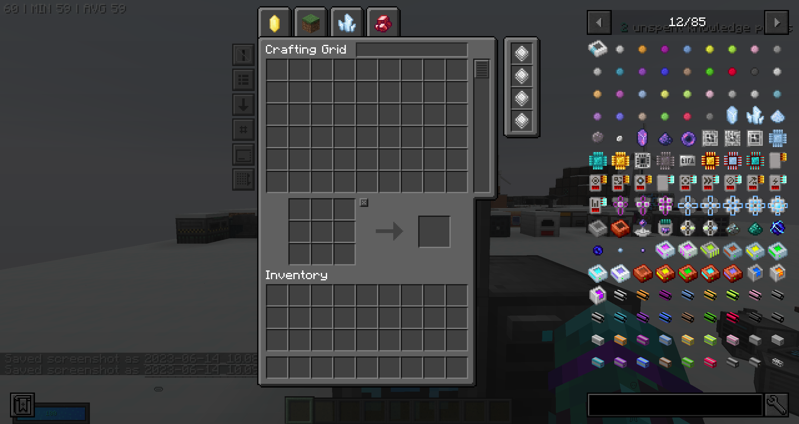 Refined Storage Crafting Grid