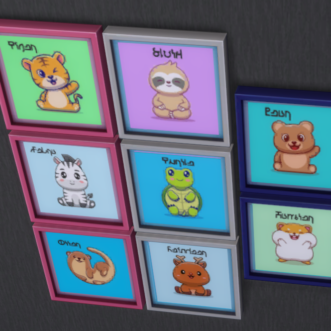 Animal learning art in game