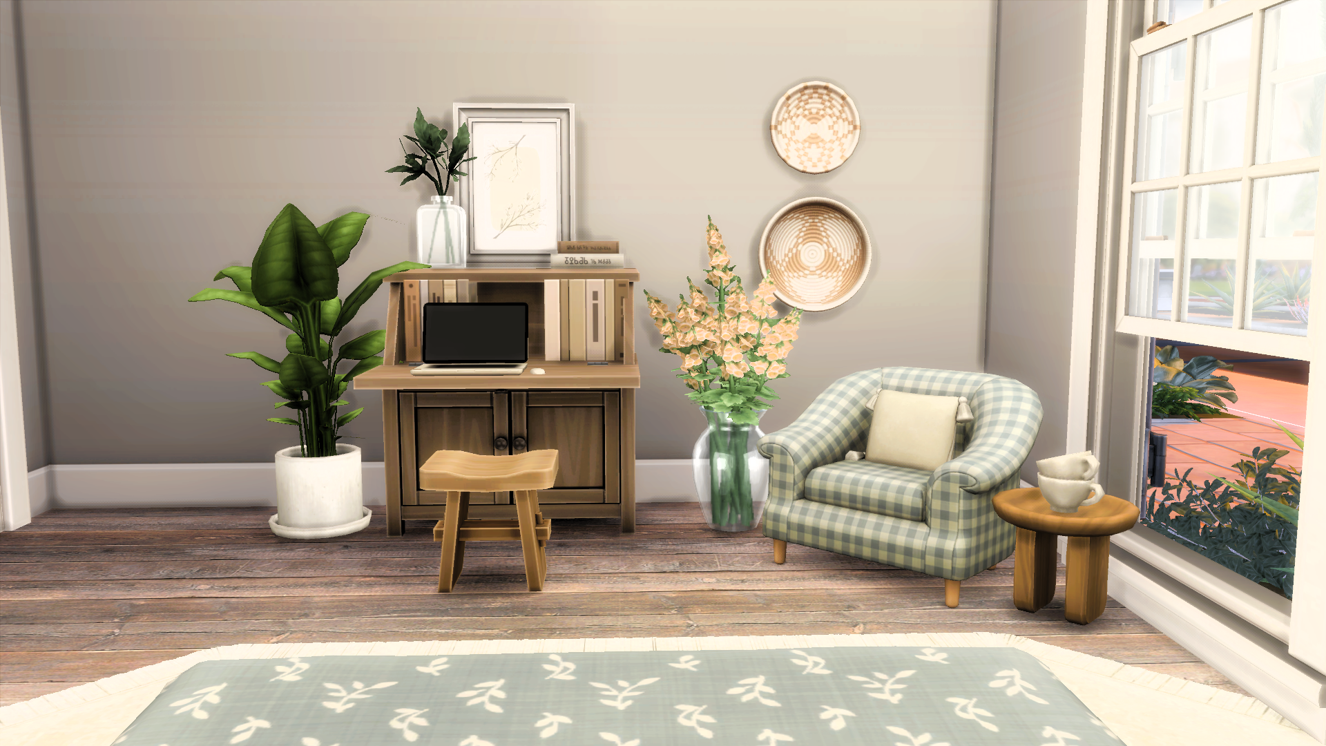 desk + seating