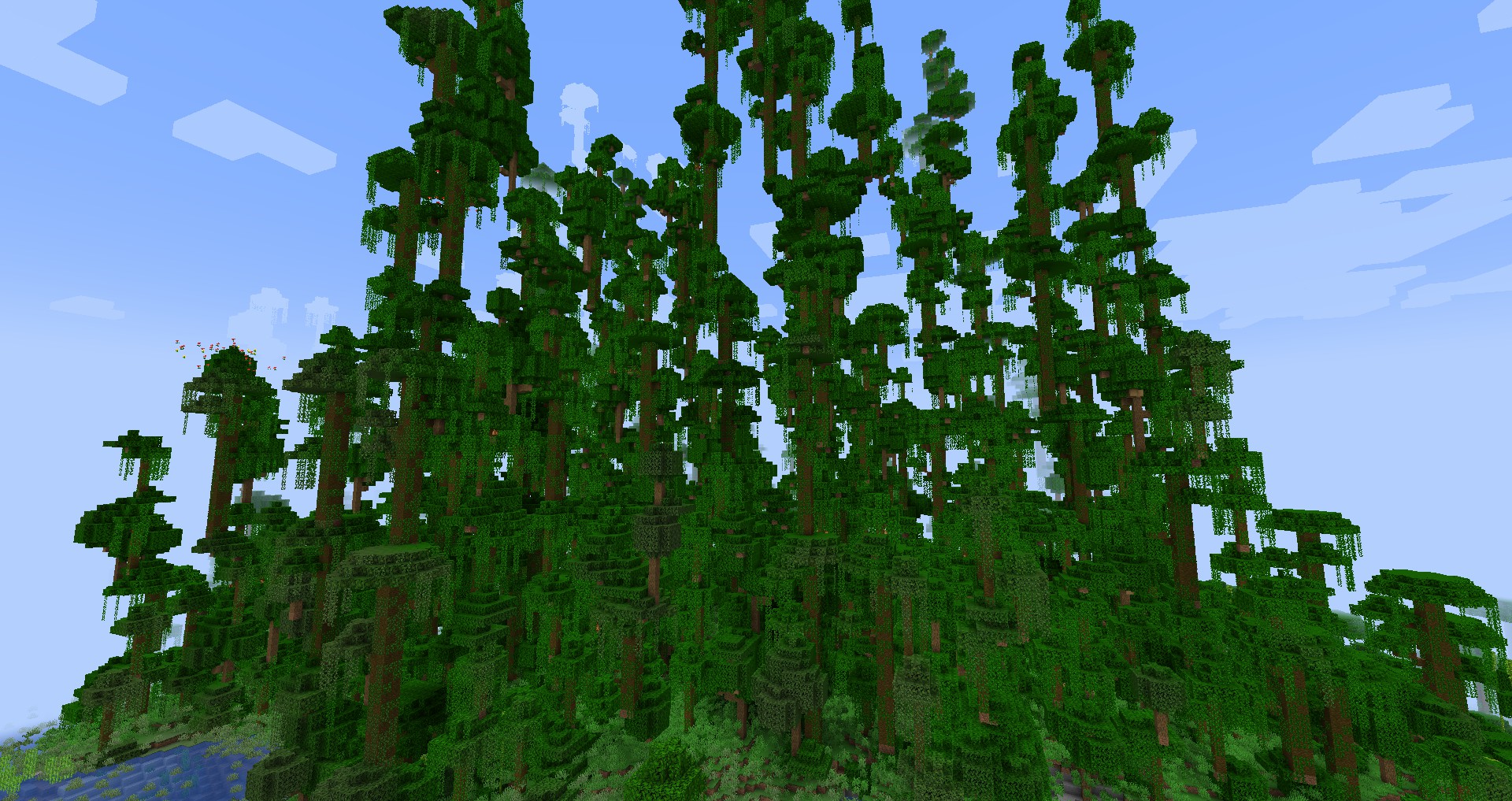 Floating Trees in Jungle