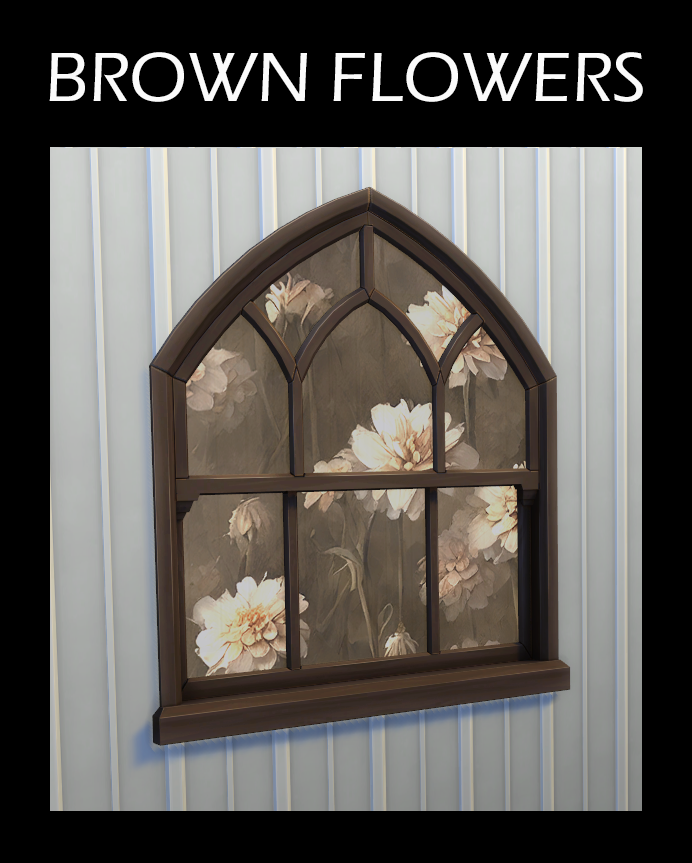 brown flowers