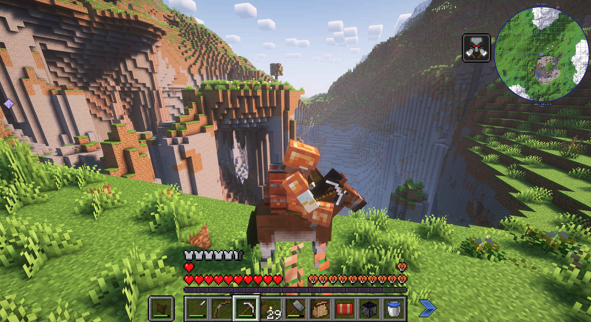 Lots of Gear on Horseback