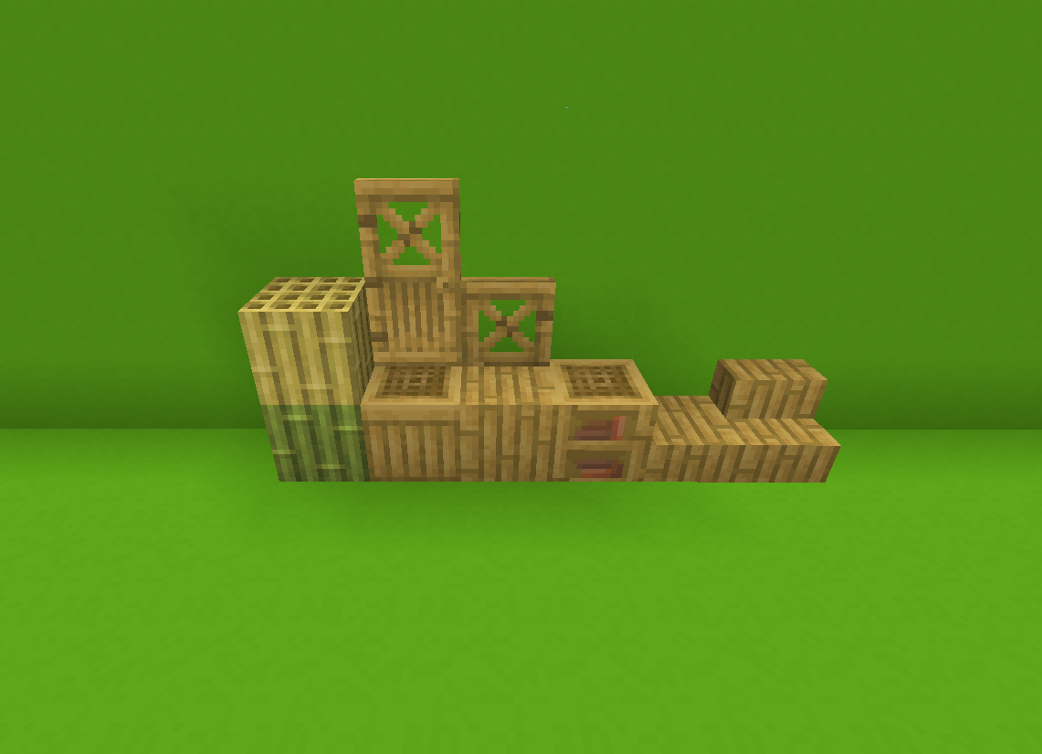 Bamboo and dry bamboo blocks