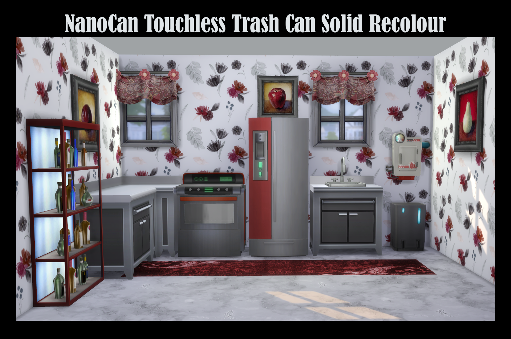 NanoCan Touchless Trash Can Solid Recolours Screenshots The Sims 4