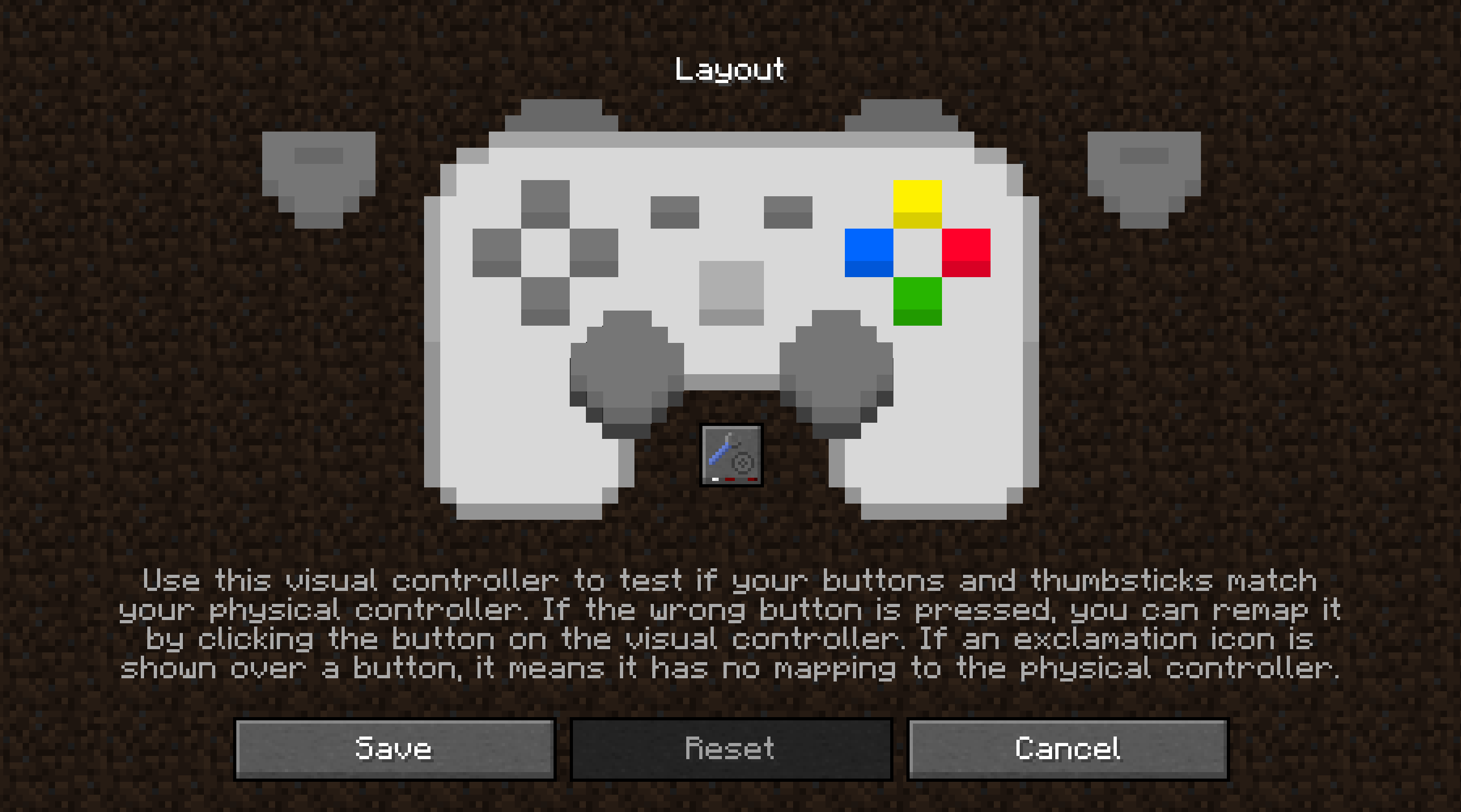 Controller layout