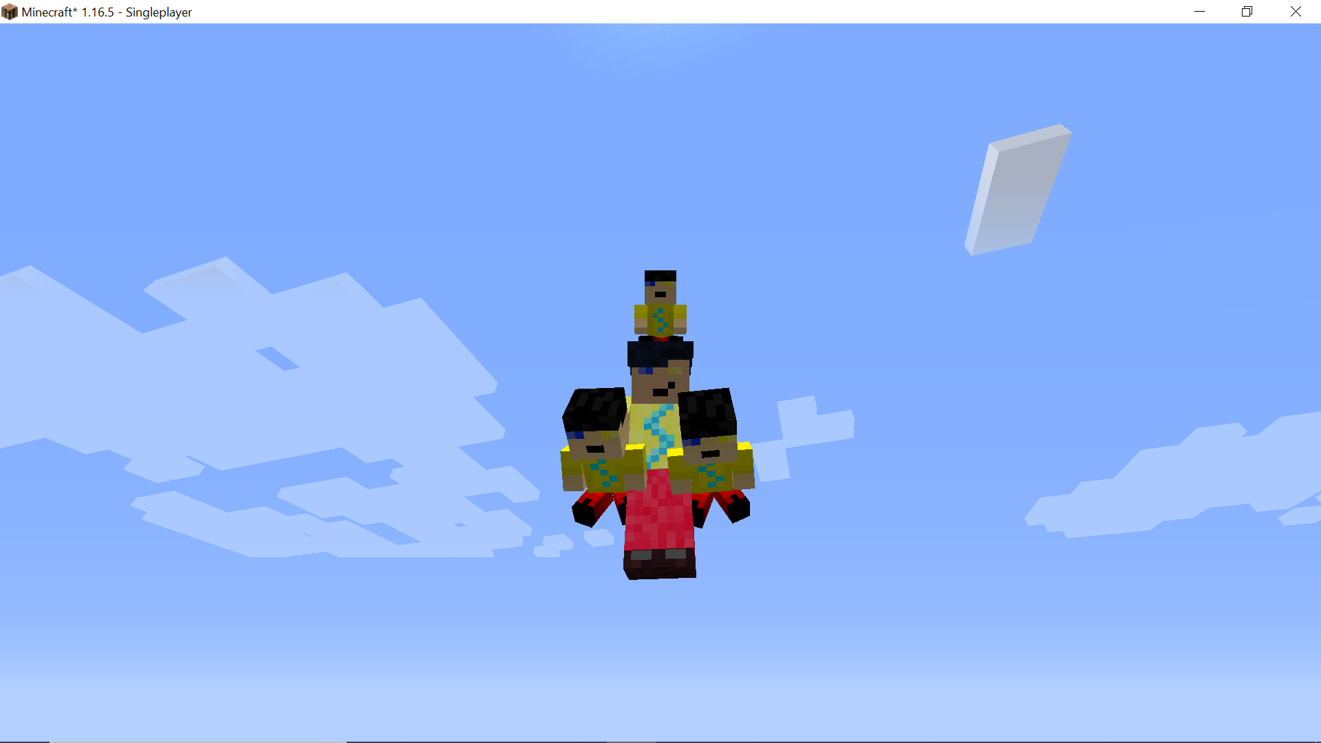 Creator with mini versions of himself