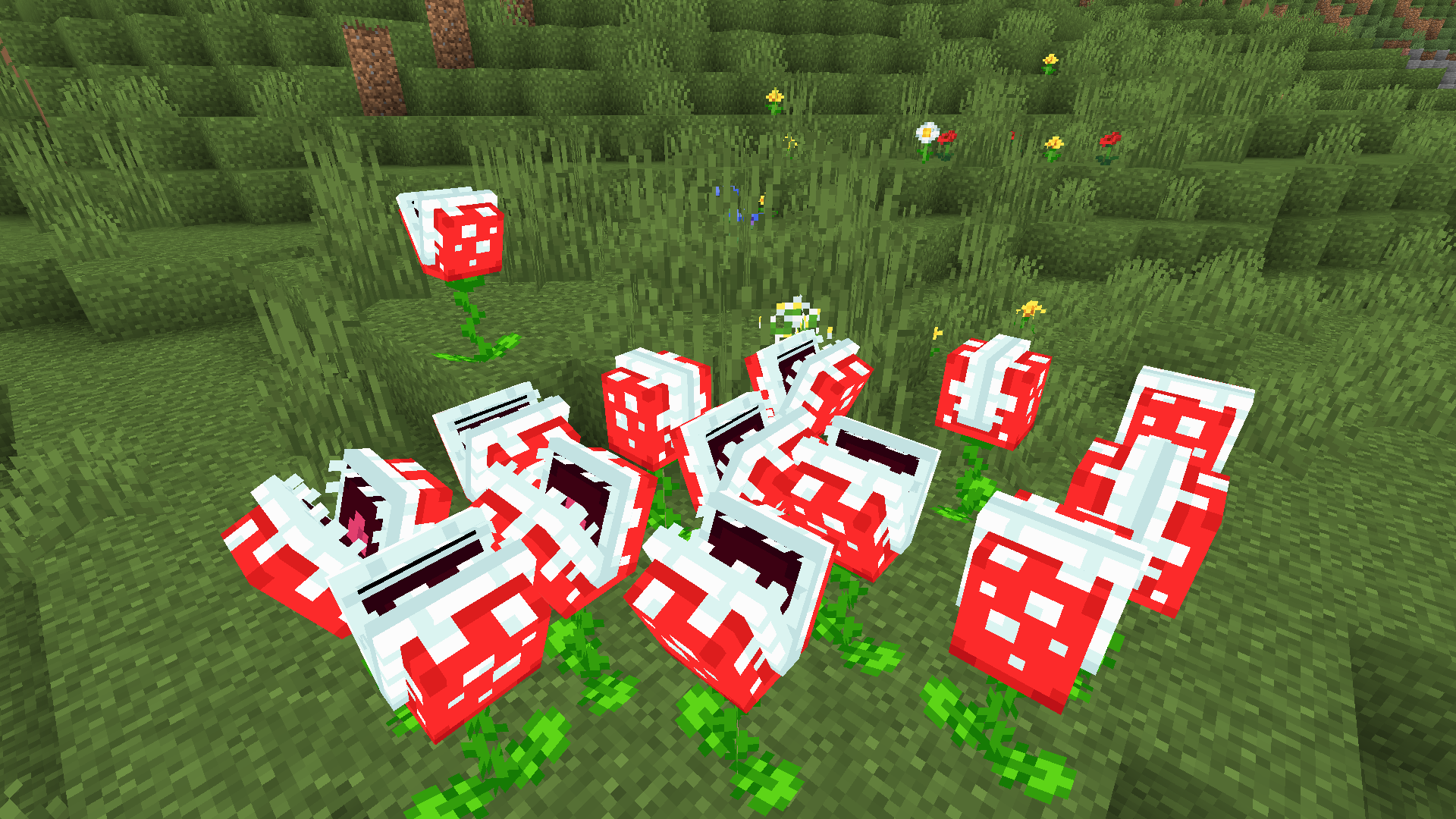 Piranha Plants in a Plains biome