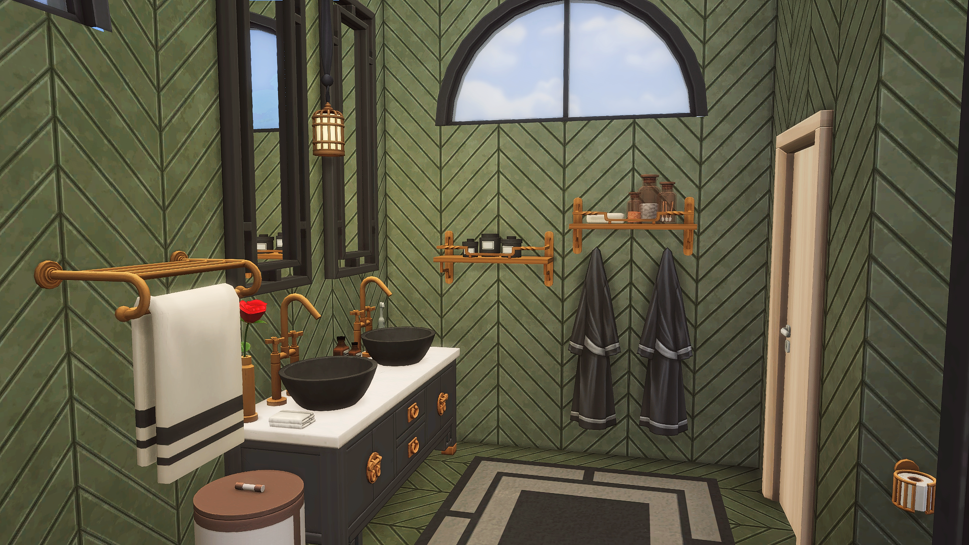 luxe green bath
