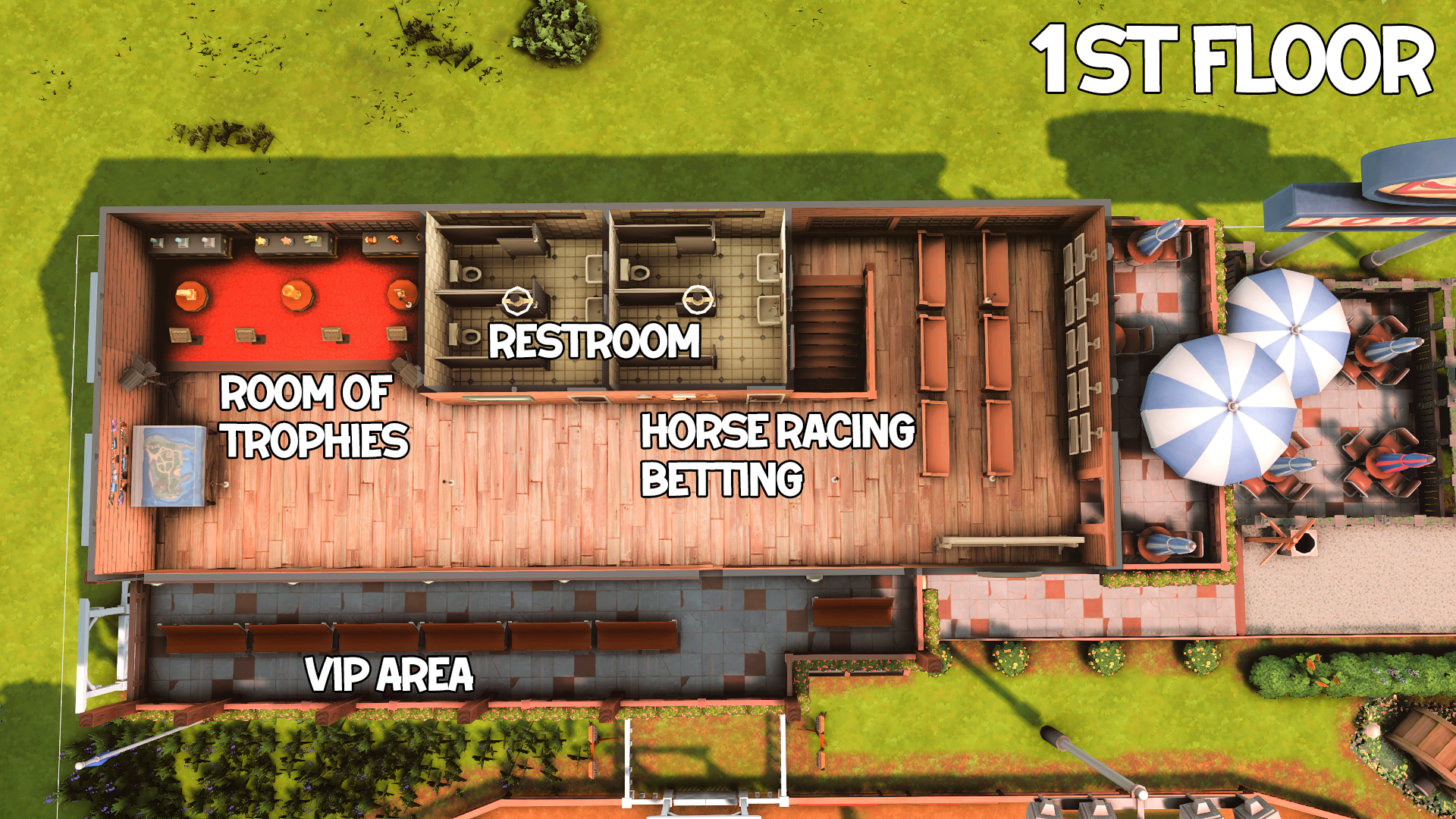 RACECOURSE 1ST FLOOR PLAN