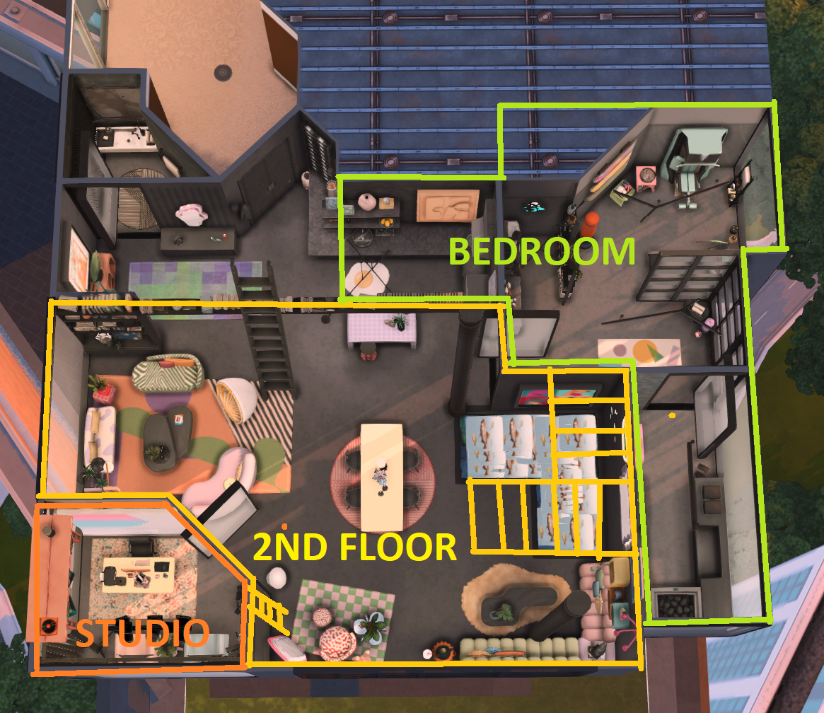 Trendi Loft - Screenshots - The Sims 4 Rooms / Lots - CurseForge