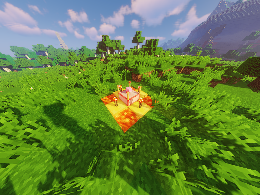 Build a structure like this with netherrack underneath the altar