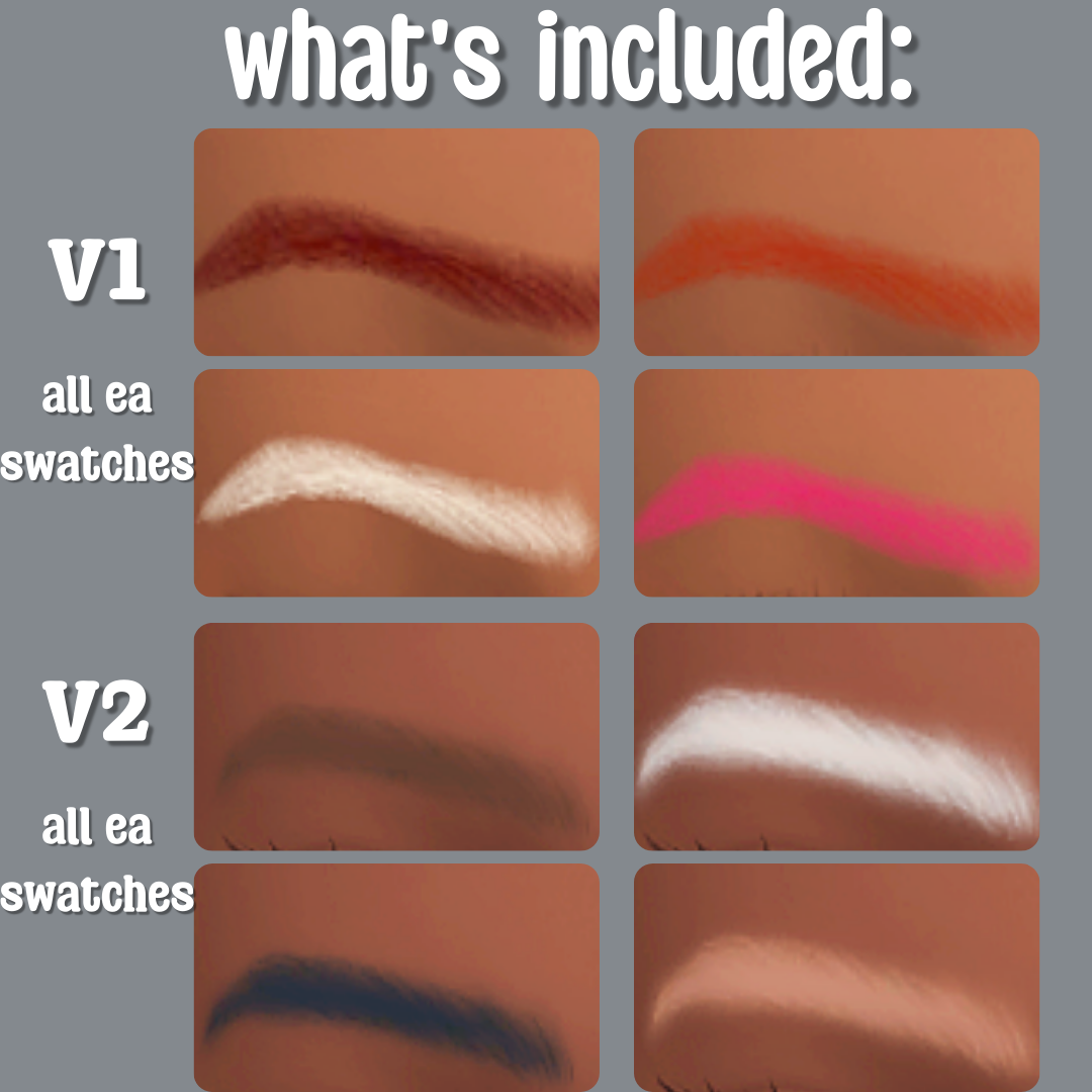 Clementine Brow Set by PinkishWrld The Sims 4 Create a Sim