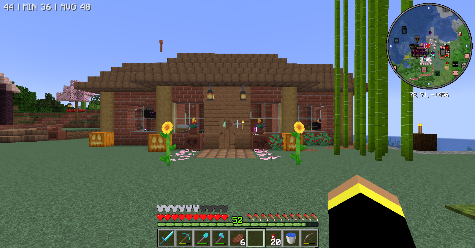 This is a screen shot of the mini mapand the FPS from Rubidium