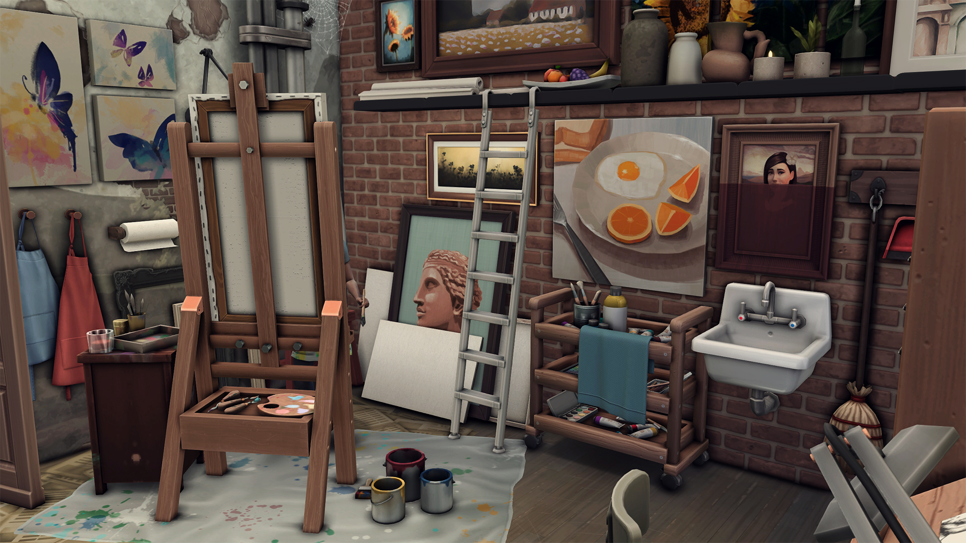 Realistic art studio - The Sims 4 Rooms / Lots - CurseForge