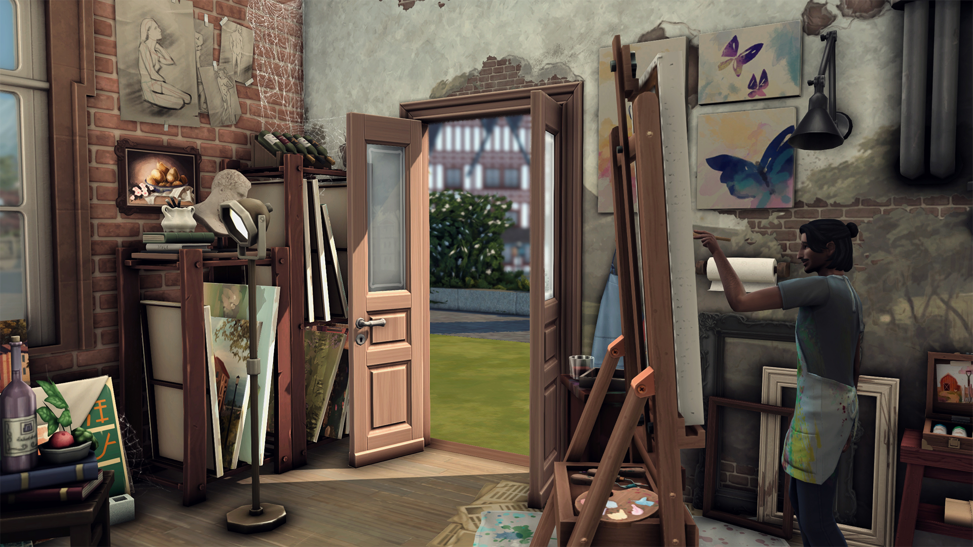 Realistic art studio