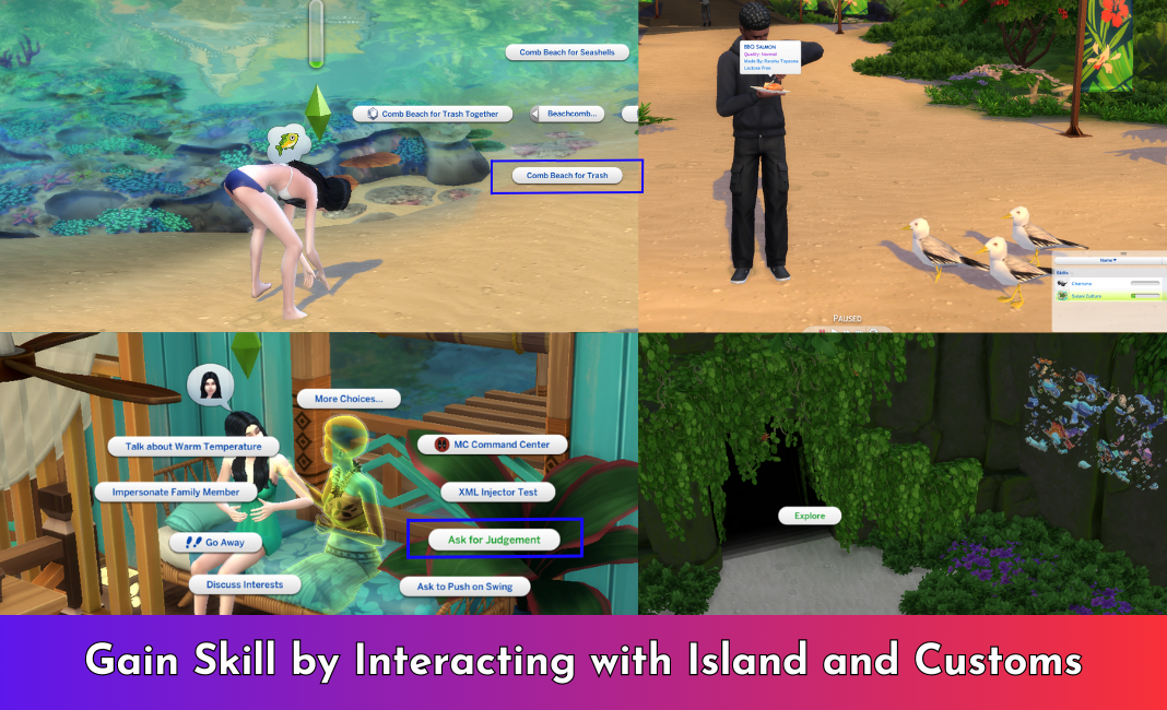 Interacting with Island
