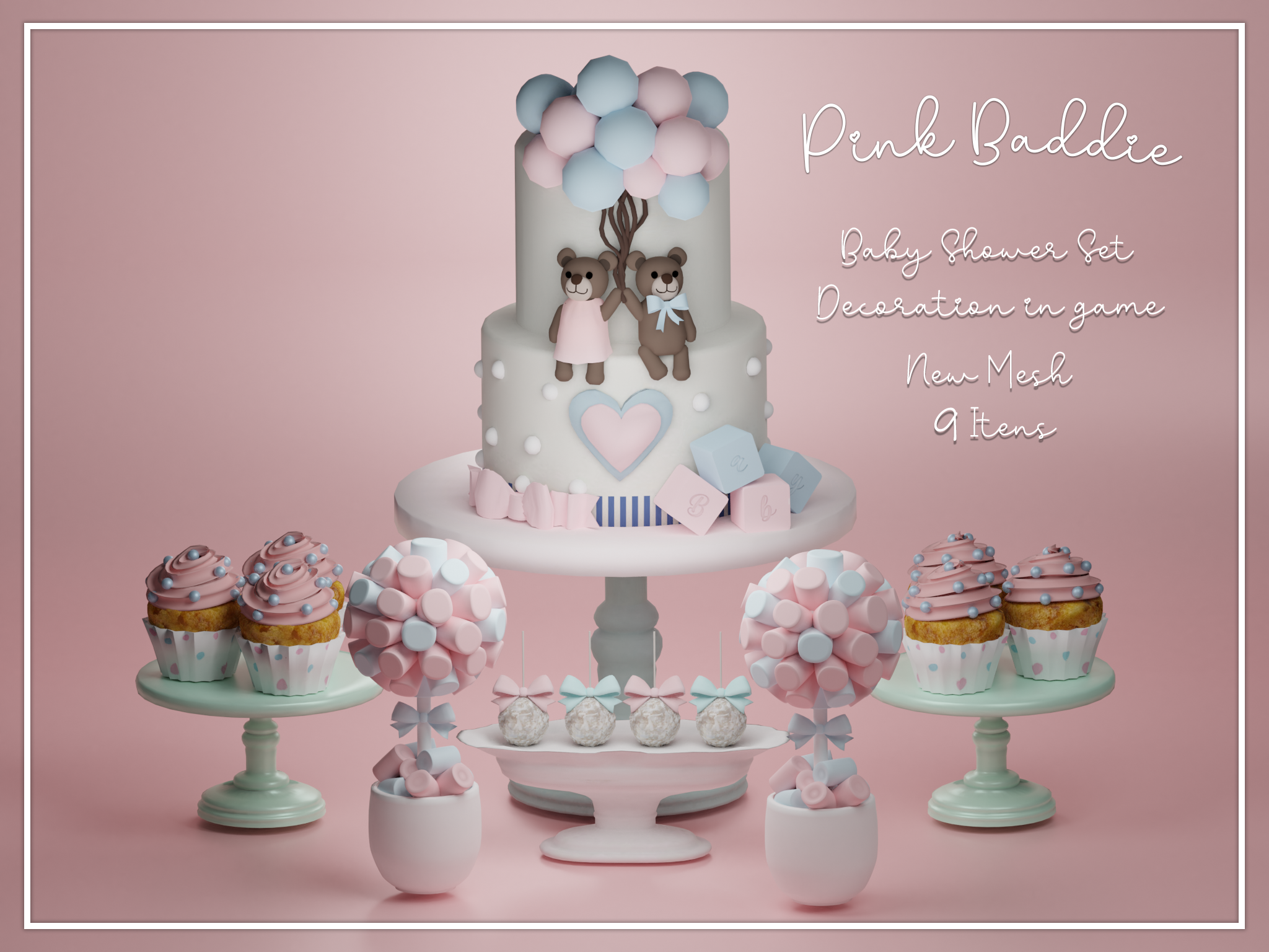 [PB] baby shower set