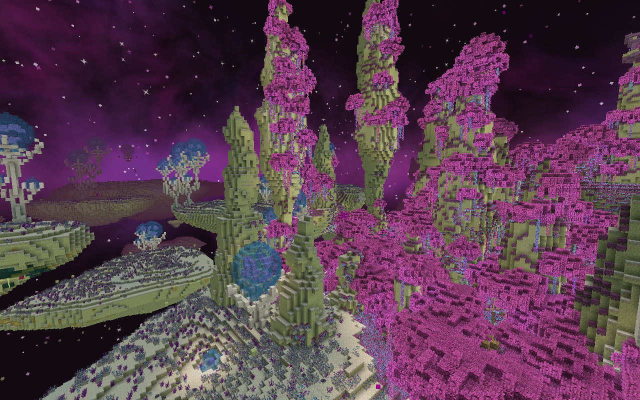 Thumbnail Oh the Biomes you'll Go and BetterEnd Biomes.