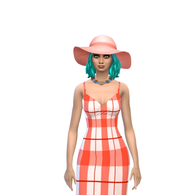 Summer plaid dress - The Sims 4 Create a Sim - CurseForge